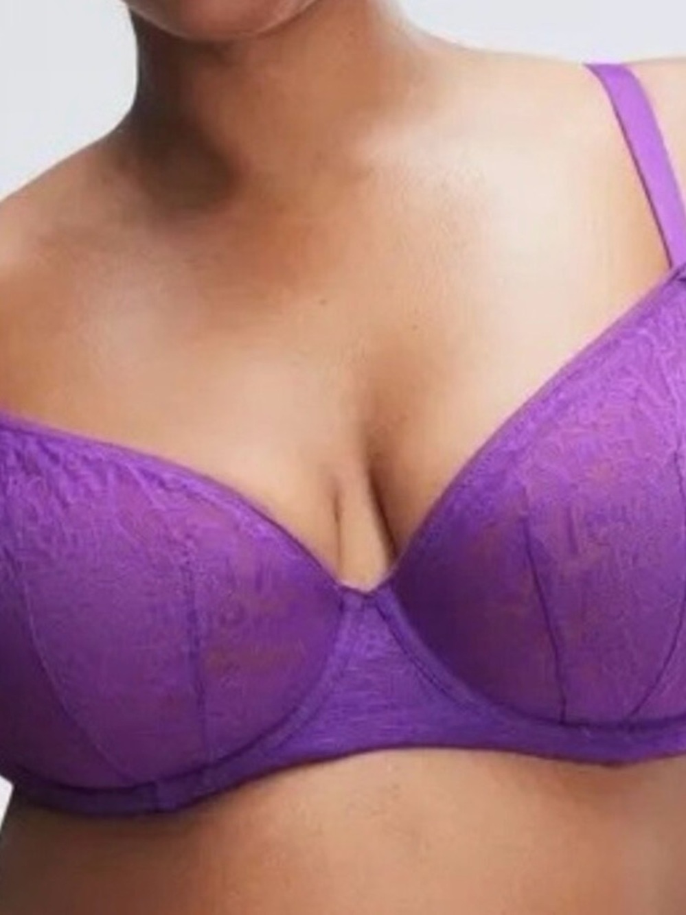 Savage X Fenty Vibrant Purple Lace Underwire Bra